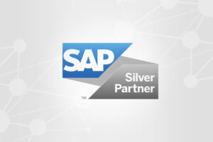 SAP Silver Partner logo with a blue and silver geometric design.
