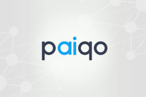 Paiqo logo in lowercase with the 'ai' in blue and rest in dark gray.