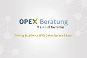 OPEX Beratung by Daniel Kierstein logo and tagline on network background.